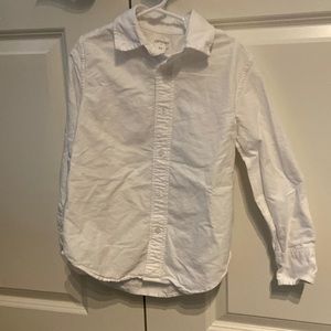 Crewcuts white dress shirt size 6-7